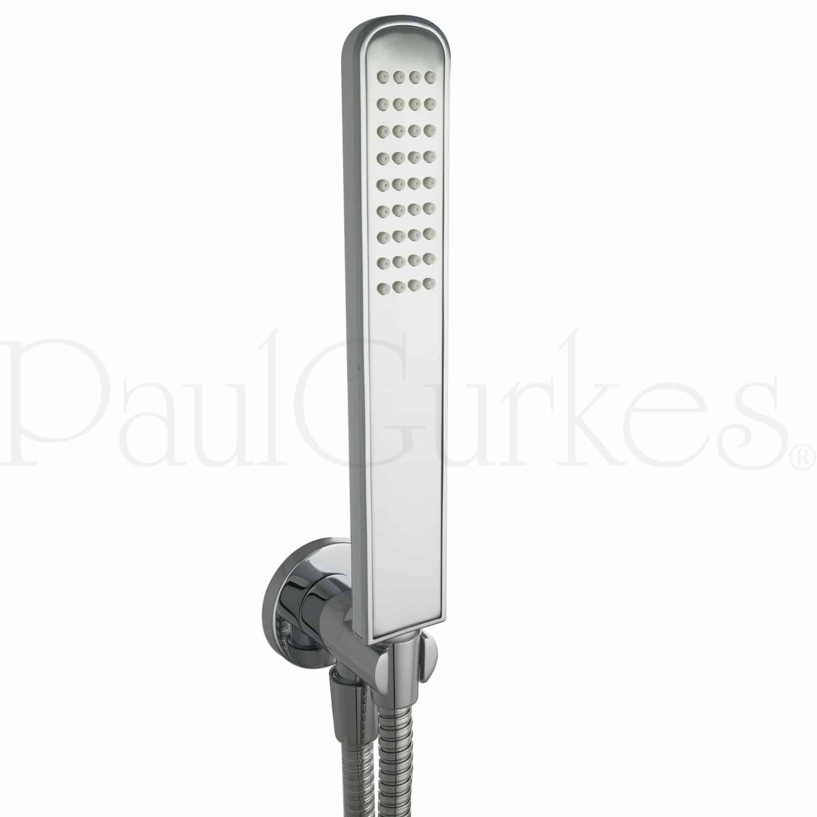 PaulGurkes Design Unterputz Duschsystem Regendusche Weiß Chrom