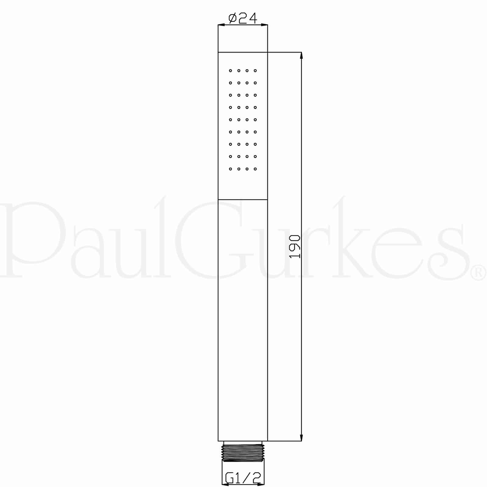 PaulGurkes Duschsystem Unterputz Komplett Set Duschstange
