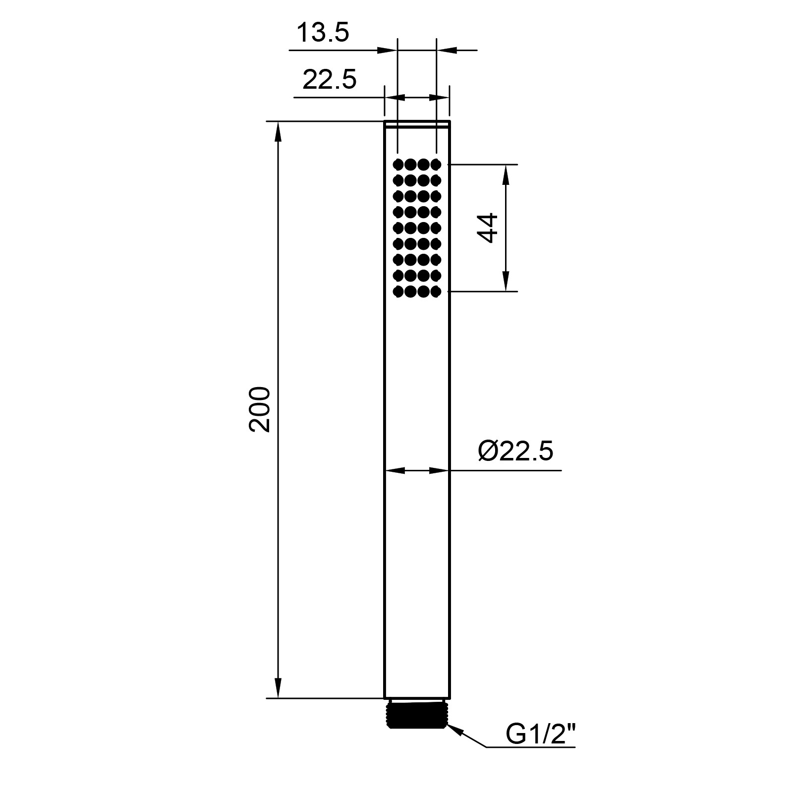 PaulGurkes Unterputz Duschsystem XXL 40cm mit Thermostat