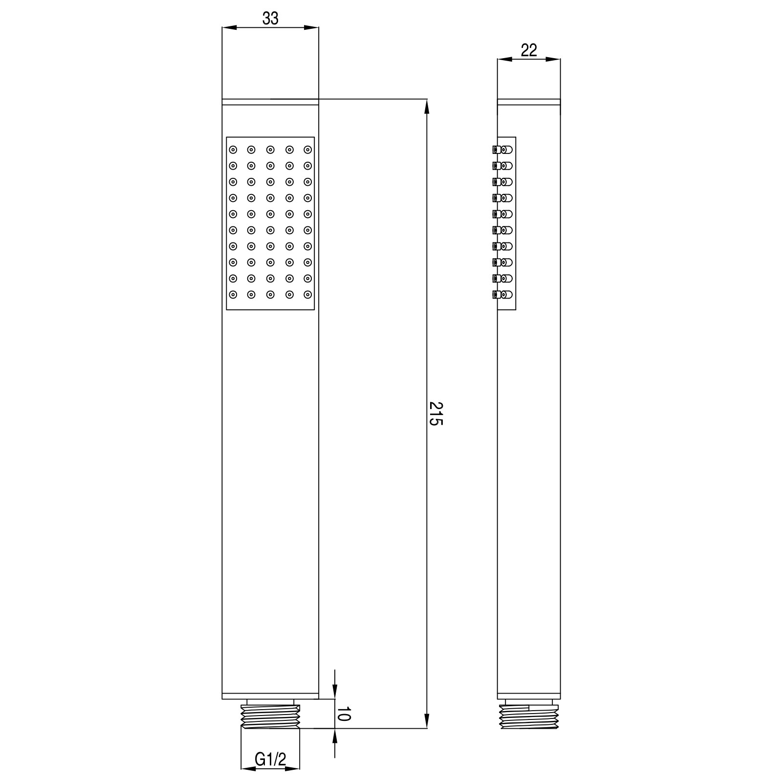 PaulGurkes Duschsystem Unterputzarmatur Montagebox ovale Regendusche 2-Wege