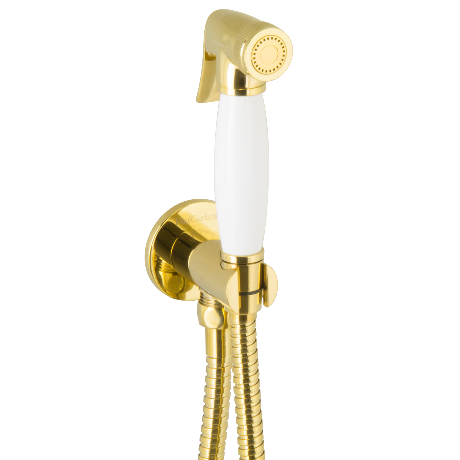 PaulGurkes Bidet Gold Spraybrause Unterputz Bidet-Set Intimdusche Hygienedusche