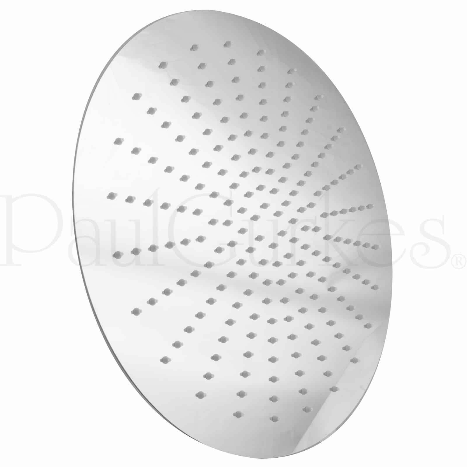 PaulGurkes Duschset oval unterputz Regendusche Duschsystem 40cm Metall komplett Set